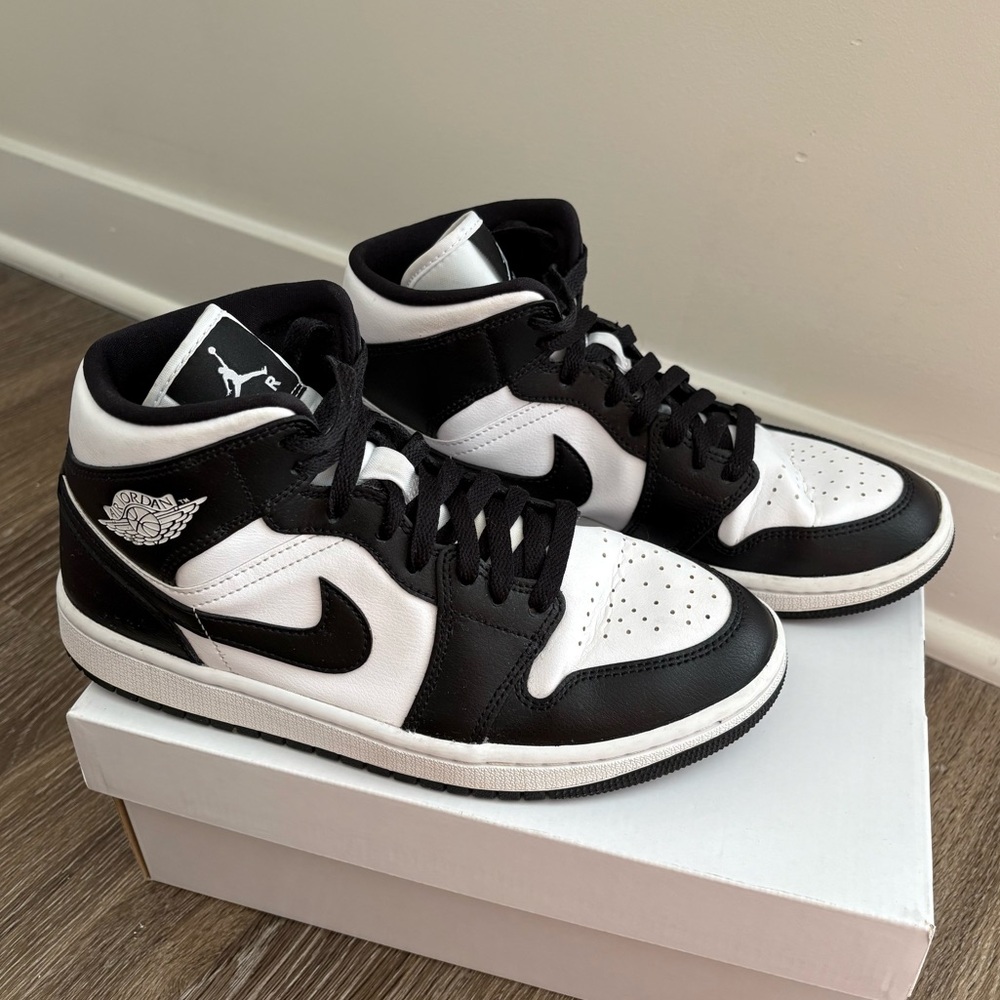 Air Jordan 1 Mid Shoes. Women’s size 8.5, Men’s size 7